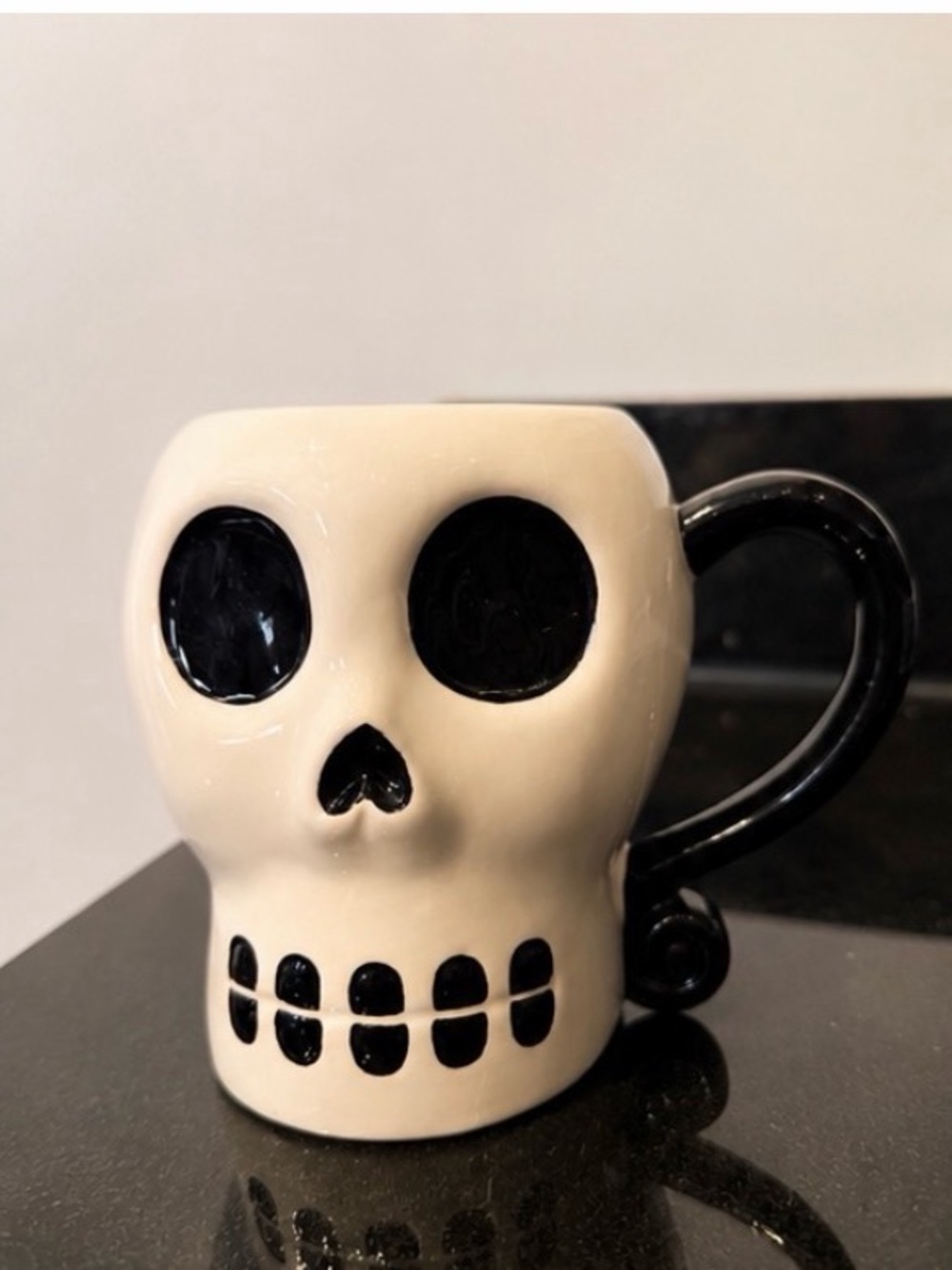 💀Skull Ceramic Mug | Halloween Coffee Cup | Gothic Spooky Skull Mug 🕸️